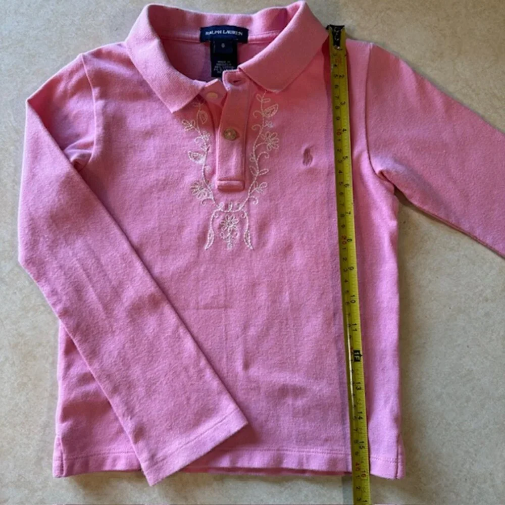 Ralph Lauren Pink Shirt Top Girls 6